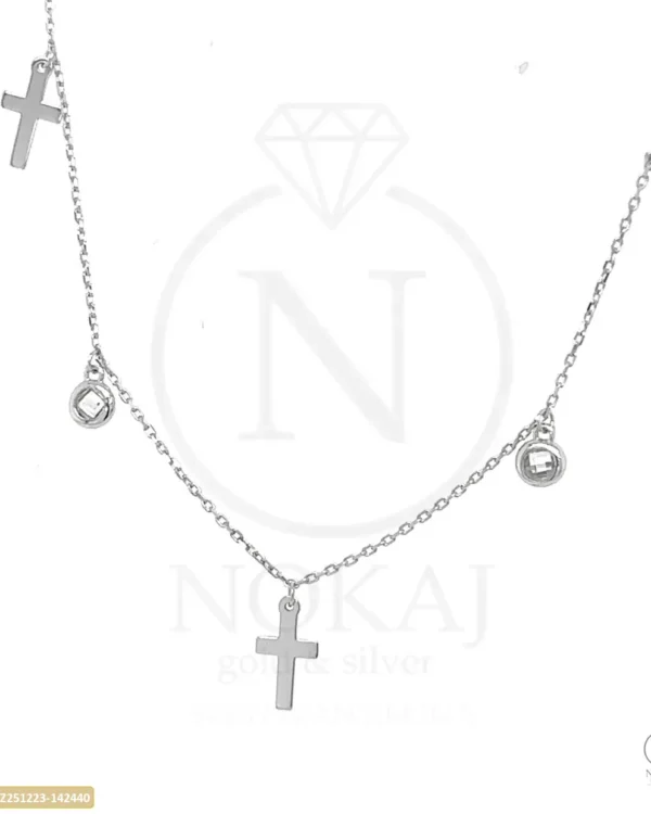 ZLATNA OGRLICA S CIRKONIMA - KRIŽ (Z251223-142440)