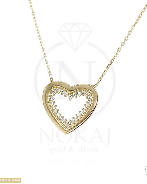 ZLATNA OGRLICA S CIRKONIMA - SRCE (Z251223-175701)