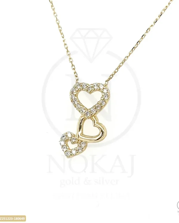 ZLATNA OGRLICA S CIRKONIMA - SRCE (Z251223-180649)