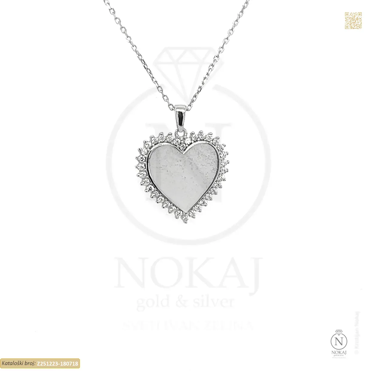 ZLATNA OGRLICA S CIRKONIMA - SRCE (Z251223-180718)