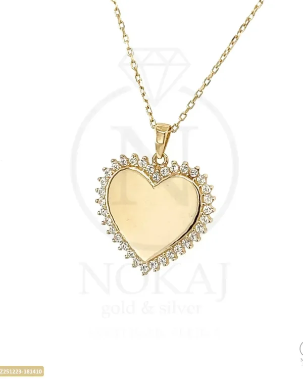 ZLATNA OGRLICA S CIRKONIMA - SRCE (Z251223-181410)