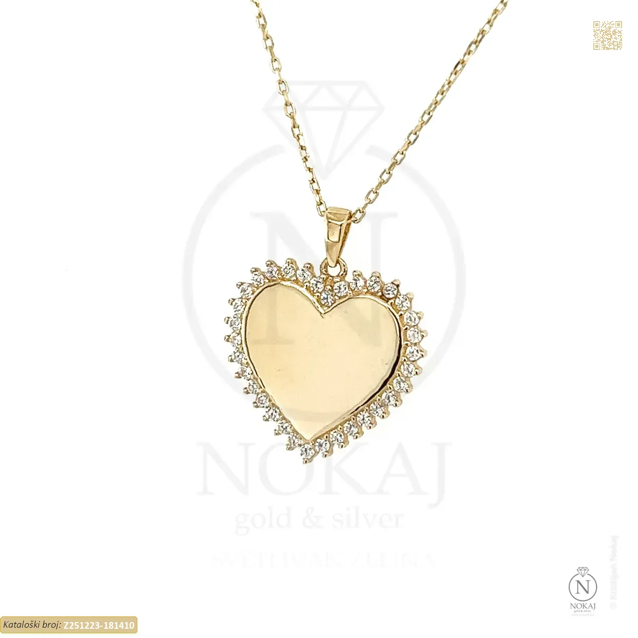 ZLATNA OGRLICA S CIRKONIMA - SRCE (Z251223-181410)