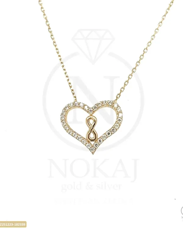 ZLATNA OGRLICA S CIRKONIMA - SRCE (Z251223-182339)