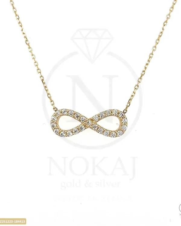 ZLATNA OGRLICA S CIRKONIMA - BESKONAČNOST (Z251223-184413)