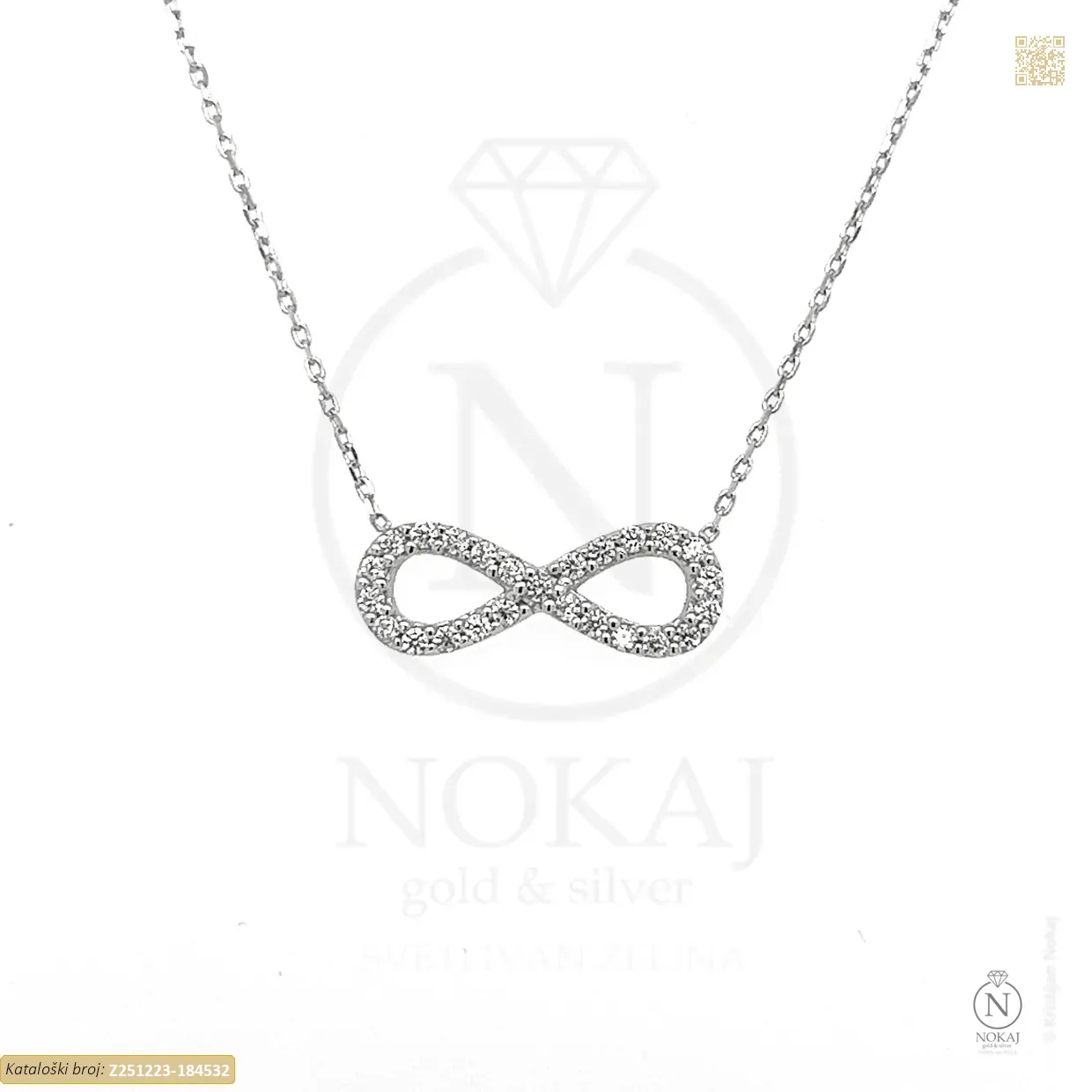 ZLATNA OGRLICA S CIRKONIMA - BESKONAČNOST (Z251223-184532)