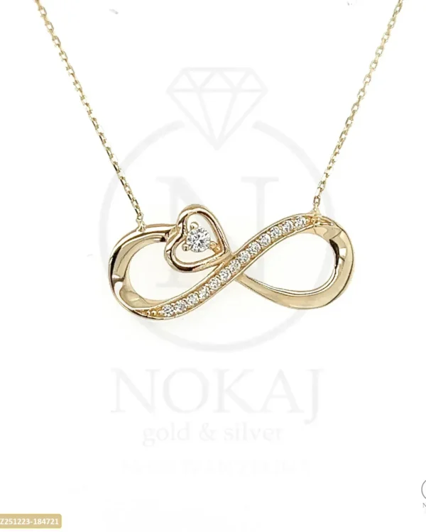 ZLATNA OGRLICA S CIRKONIMA - SRCE (Z251223-184721)