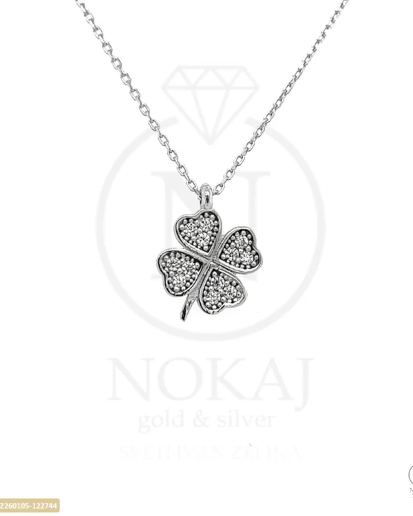 ZLATNA OGRLICA S CIRKONIMA - DJETELINA (Z260105-122744)