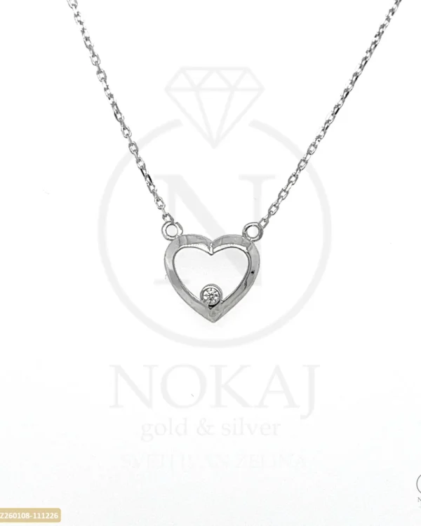 ZLATNA OGRLICA S CIRKONOM - SRCE (Z260108-111226)