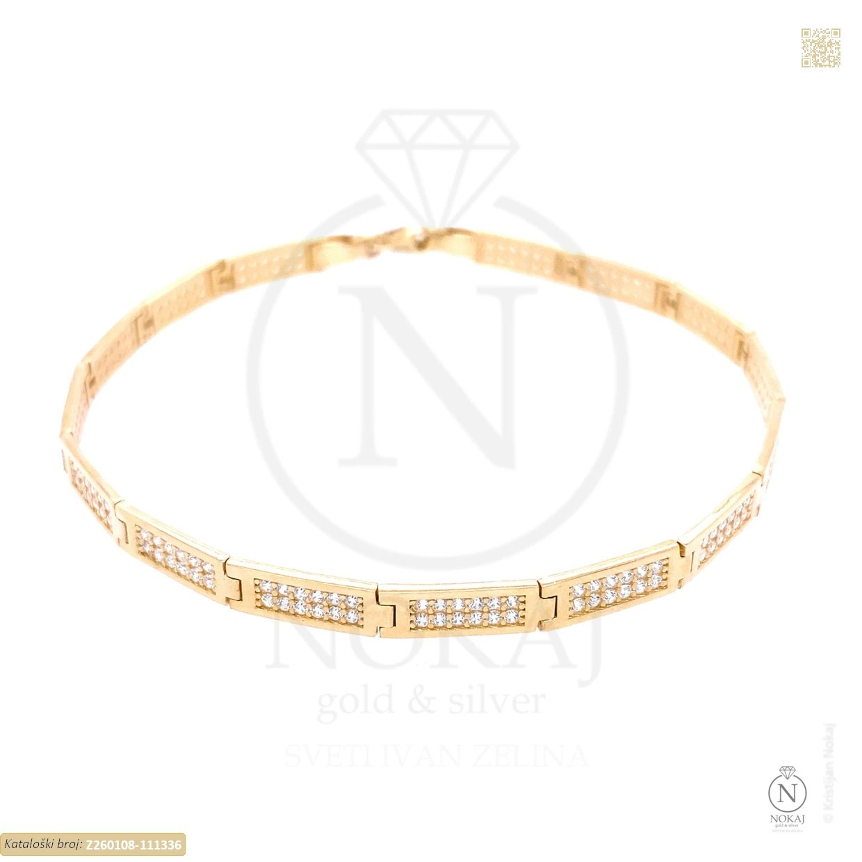 ZLATNA NARUKVICA S CIRKONIMA (Z260108-111336)