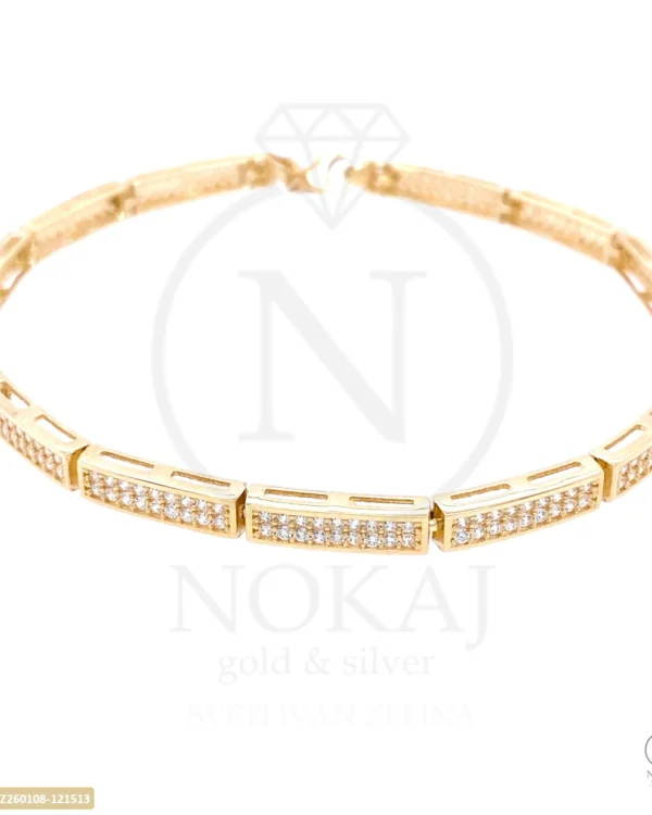 ZLATNA NARUKVICA S CIRKONIMA (Z260108-121513)