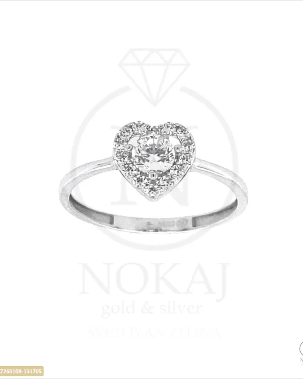 ZLATNI ZARUČNI PRSTEN - SRCE (Z260108-131705)