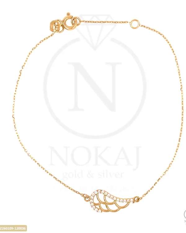 ZLATNA NARUKVICA S CIRKONIMA - ANĐELOVA KRILA (Z260109-120036)