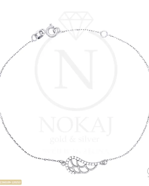 ZLATNA NARUKVICA S CIRKONIMA - ANĐELOVA KRILA (Z260109-120253)