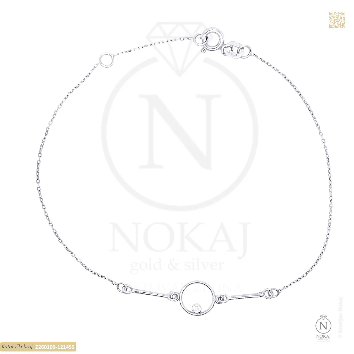 ZLATNA NARUKVICA S CIRKONOM (Z260109-121455)