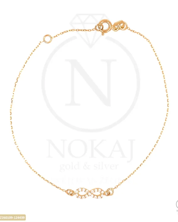 ZLATNA NARUKVICA S CIRKONIMA - BESKONAČNOST (Z260109-124439)