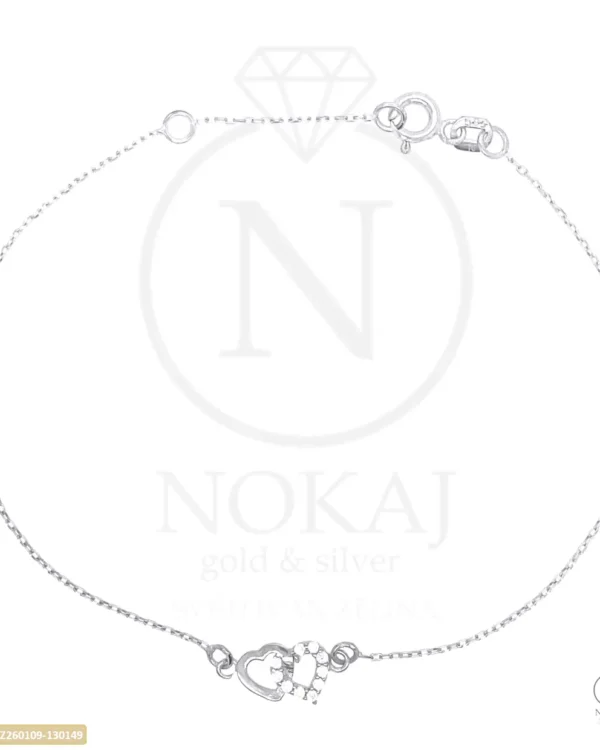 ZLATNA NARUKVICA S CIRKONIMA - SRCE (Z260109-130149)