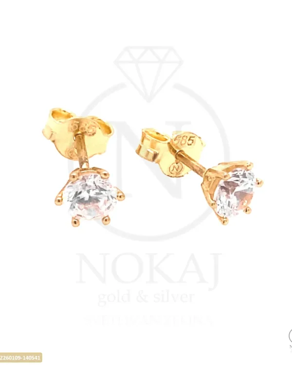 ZLATNE NAUŠNICE S CIRKONOM (Z260109-140541)