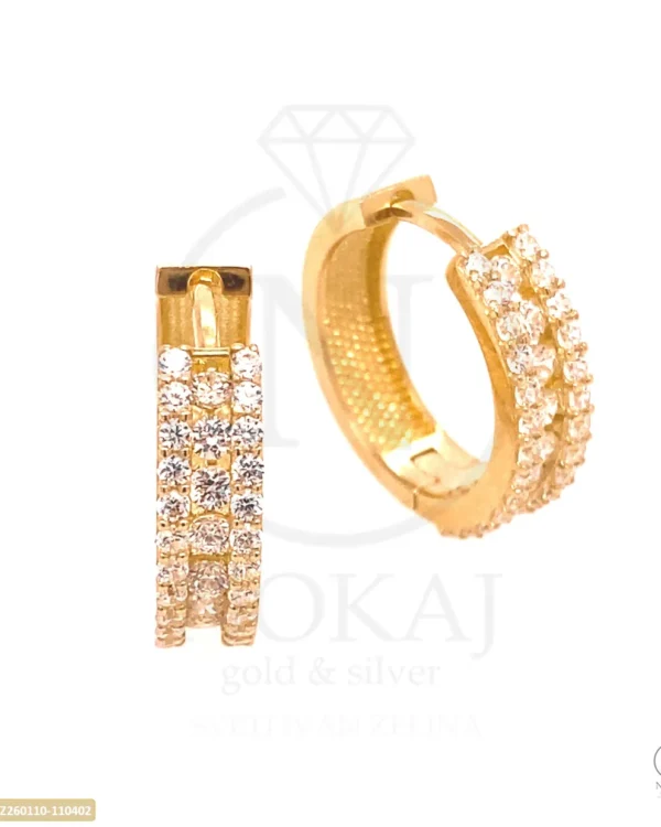 ZLATNE NAUŠNICE S CIRKONIMA (Z260110-110402)