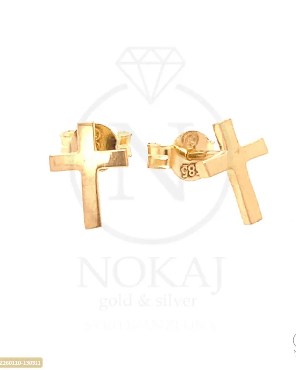 ZLATNE NAUŠNICE - KRIŽ (Z260110-130311)