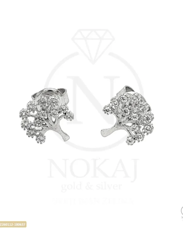 ZLATNE NAUŠNICE S CIRKONIMA - STABLO ŽIVOTA (Z260112-180637)