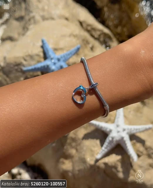 SREBRNI PRIVJESAK S CIRKONIMA - DUPIN (S260120-100557)