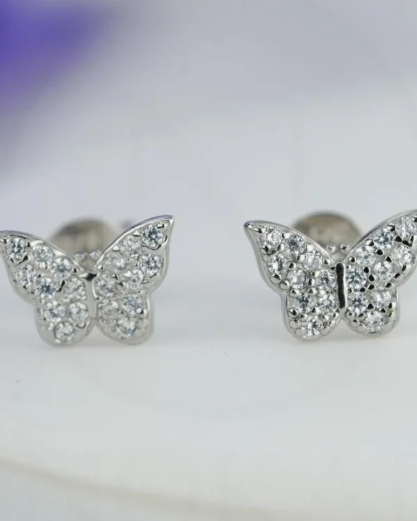 SREBRNE NAUŠNICE - LEPTIR (S260120-125301)