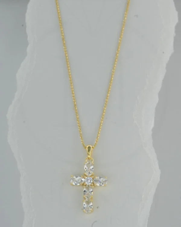 SREBRNA OGRLICA S CIRKONIMA - KRIŽ (S260130-182715)