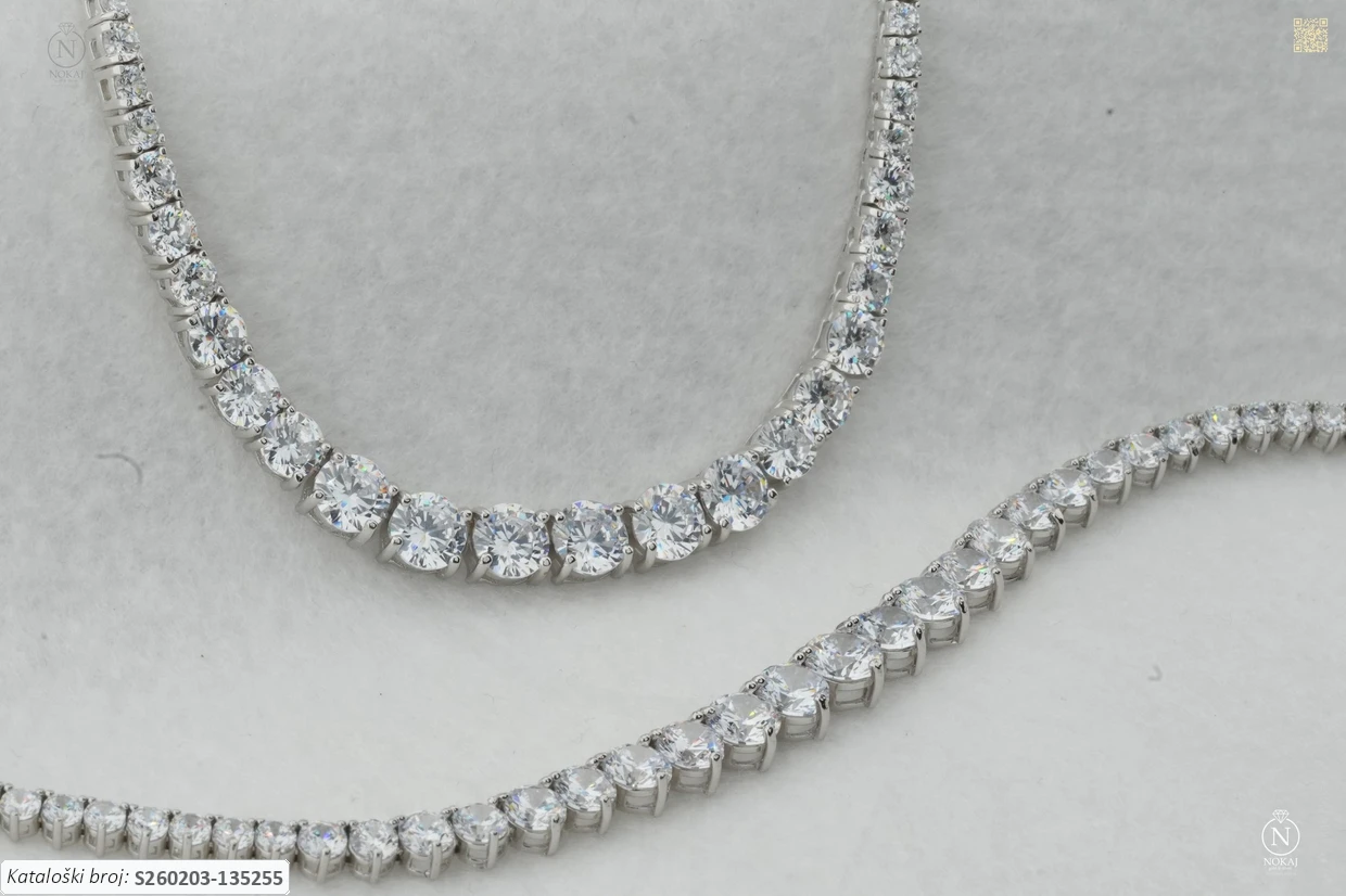 SREBRNA OGRLICA S CIRKONIMA (S260203-135255) - Slika 2