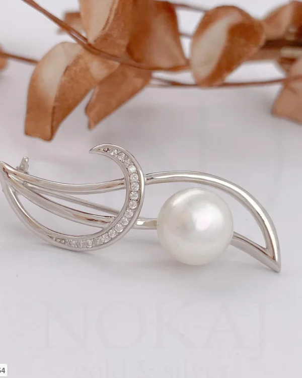 SREBRNI BROŠ S BISEROM (S260205-134954)