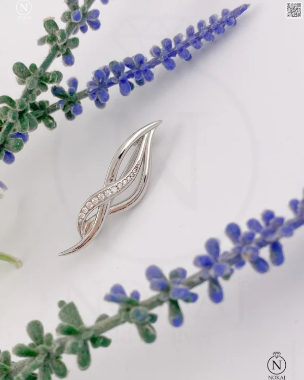 SREBRNI BROŠ S CIRKONIMA (S260205-142804)