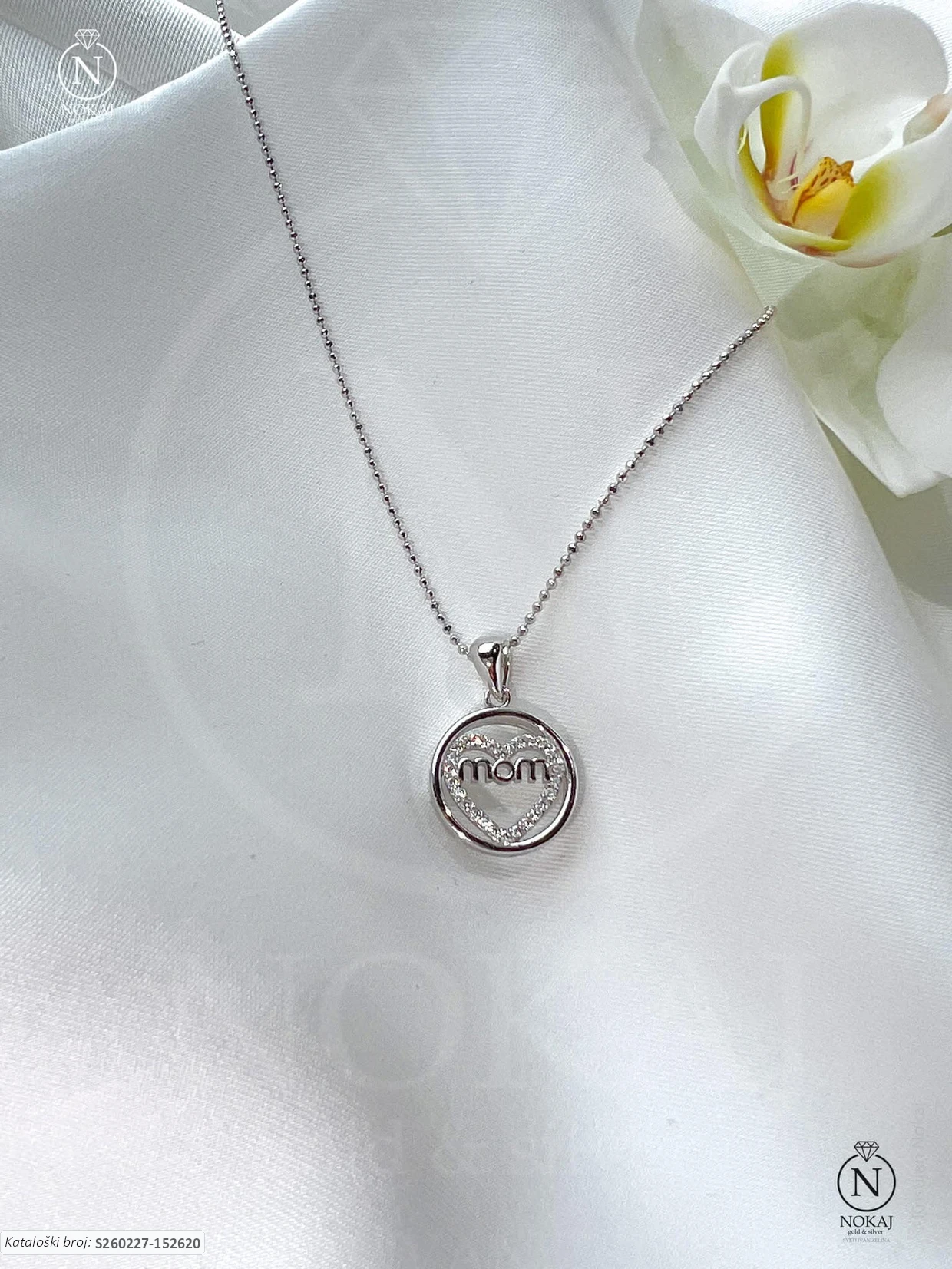 SREBRNA OGRLICA S CIRKONIMA - SRCE (S260227-152620)