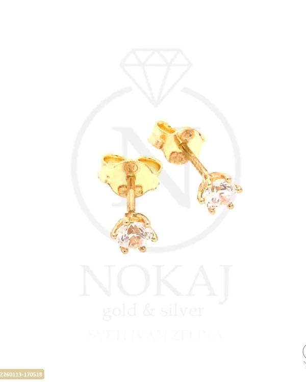 ZLATNE NAUŠNICE S CIRKONOM (Z260113-170518)