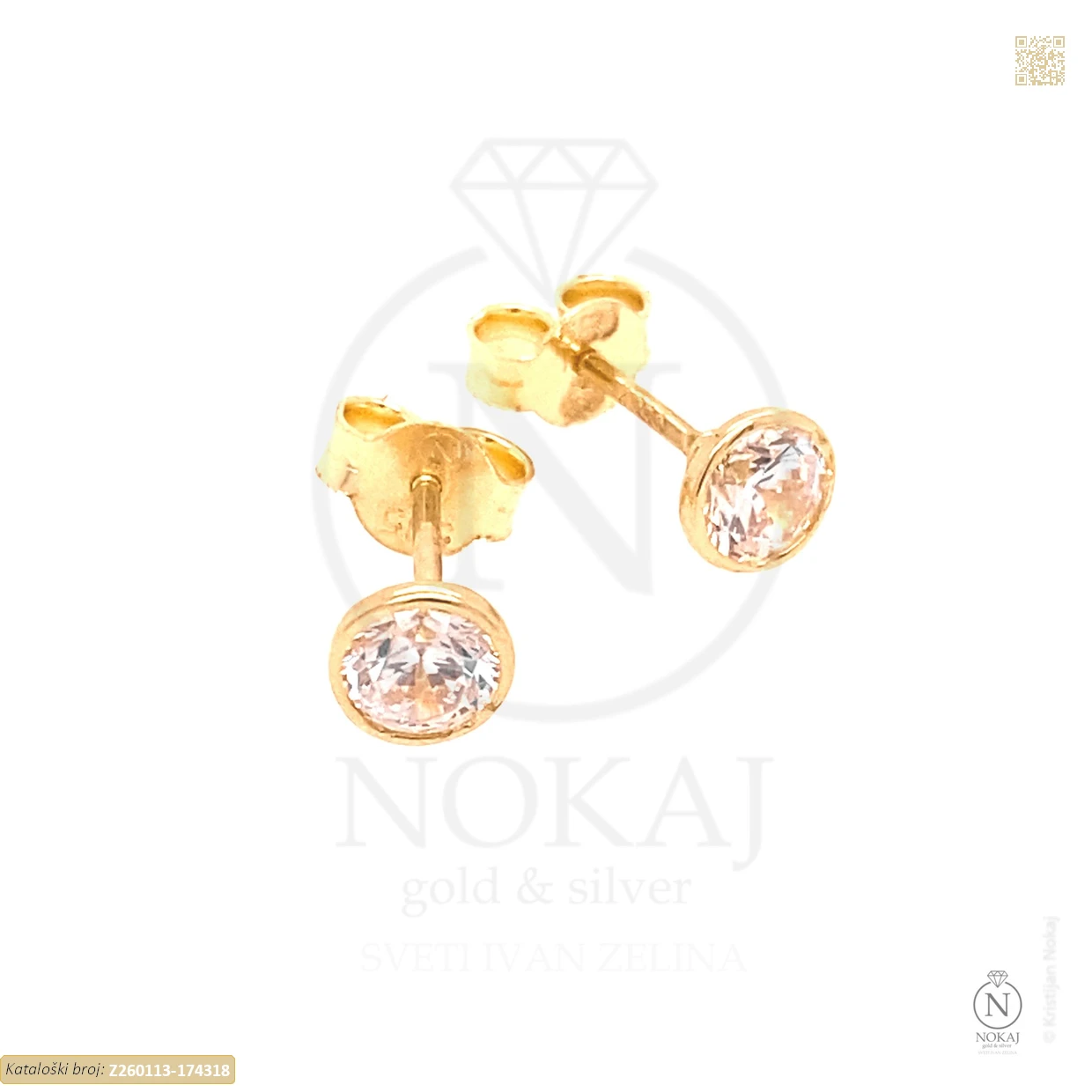ZLATNE NAUŠNICE S CIRKONOM (Z260113-174318)