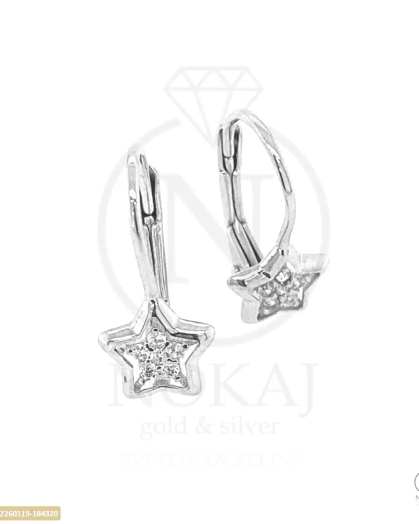 ZLATNE NAUŠNICE S CIRKONIMA - ZVIJEZDA (Z260119-184320)