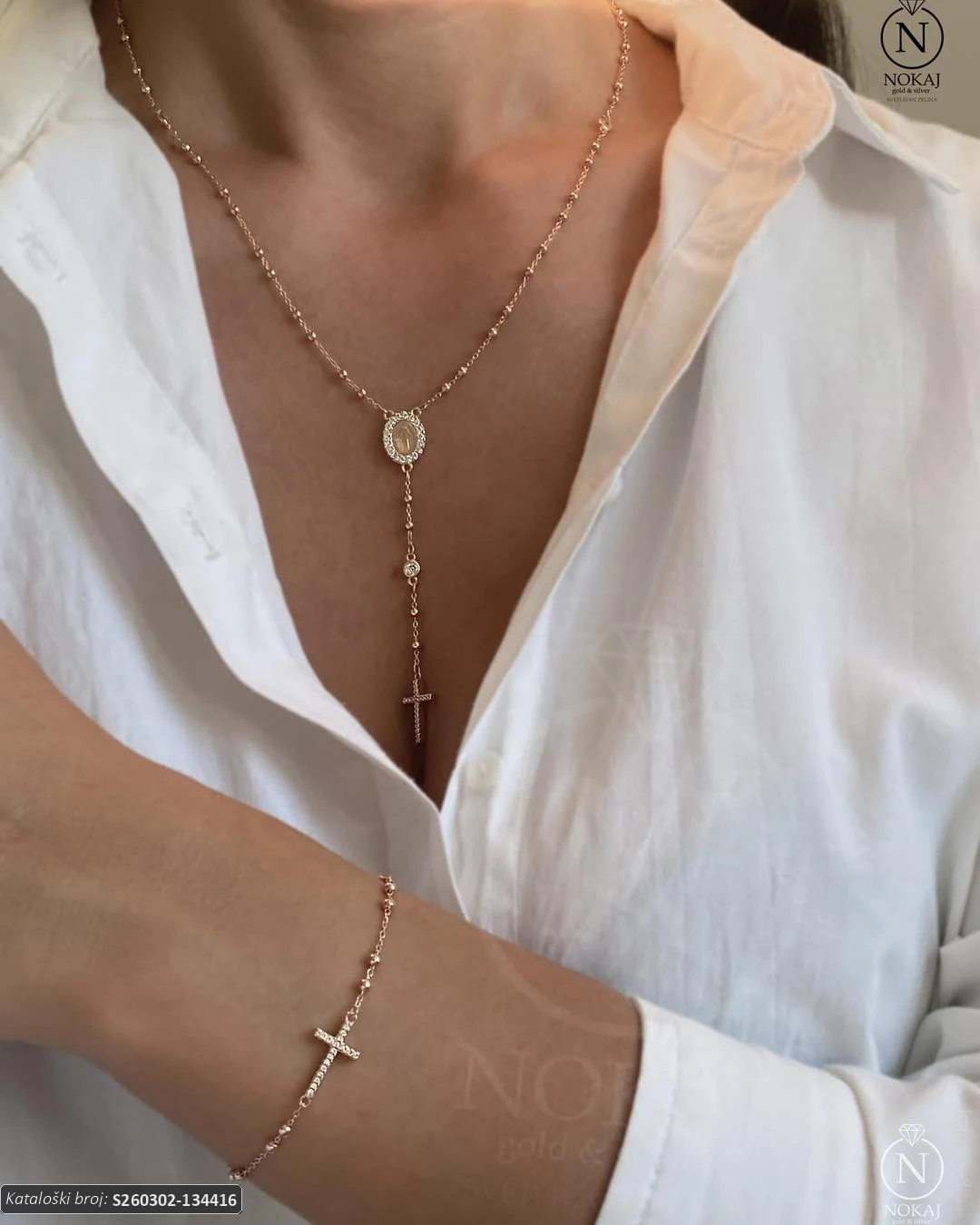 SREBRNI KOMPLET - KRIŽ (S260302-134416)