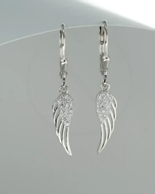 SREBRNE NAUŠNICE S CIRKONIMA - ANĐELOVA KRILA (S260302-134948)