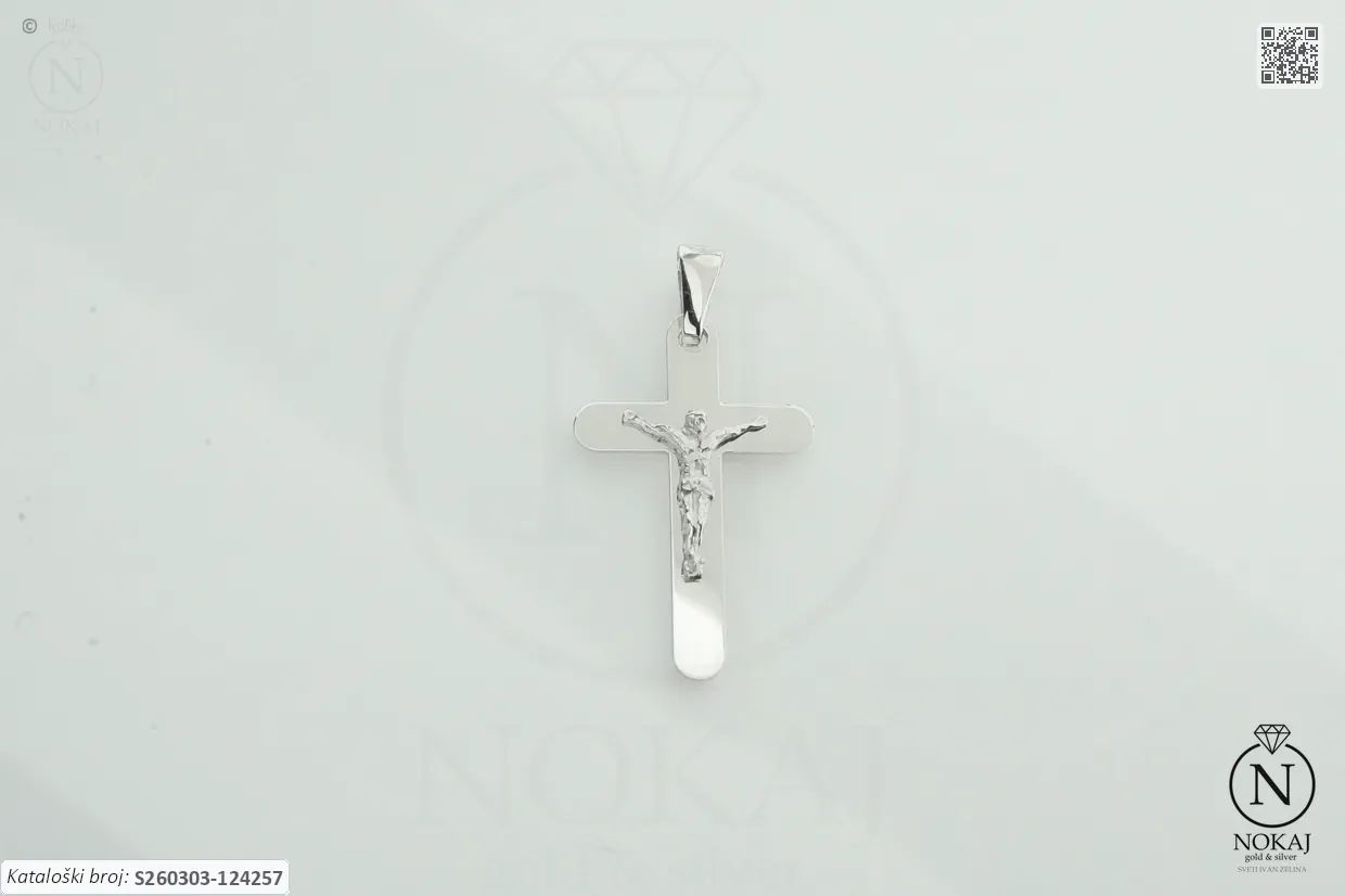 SREBRNI PRIVJESAK - KRIŽ (S260303-124257)
