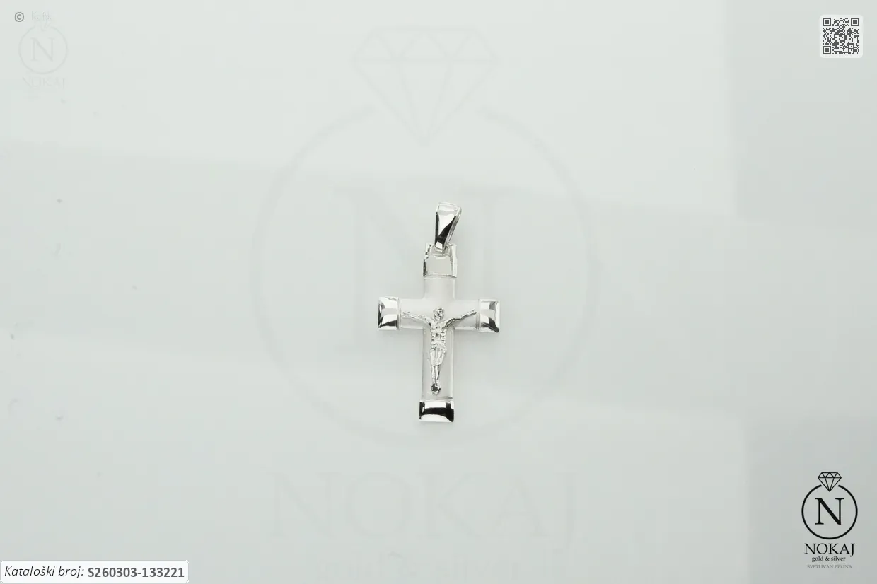 SREBRNI PRIVJESAK - KRIŽ (S260303-133221)