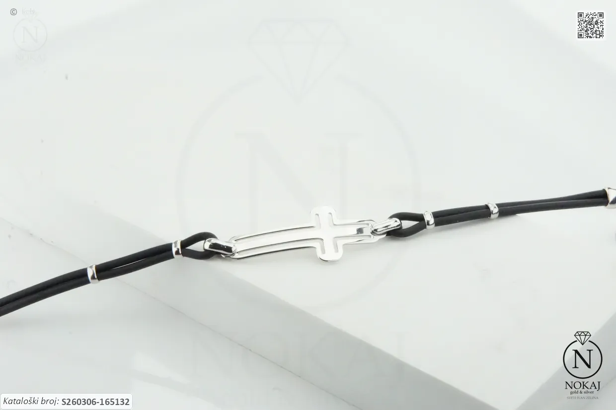 SREBRNA NARUKVICA - KRIŽ (S260306-165132)