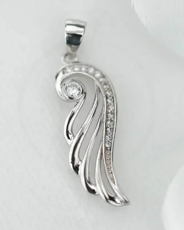 SREBRNI PRIVJESAK S CIRKONIMA - ANĐELOVA KRILA (S260309-124649)