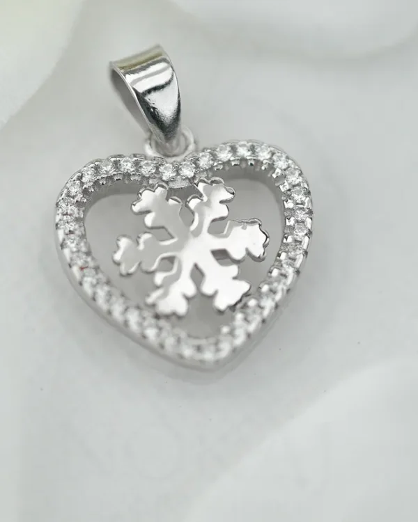 SREBRNI PRIVJESAK S CIRKONIMA - SRCE (S260309-130821)