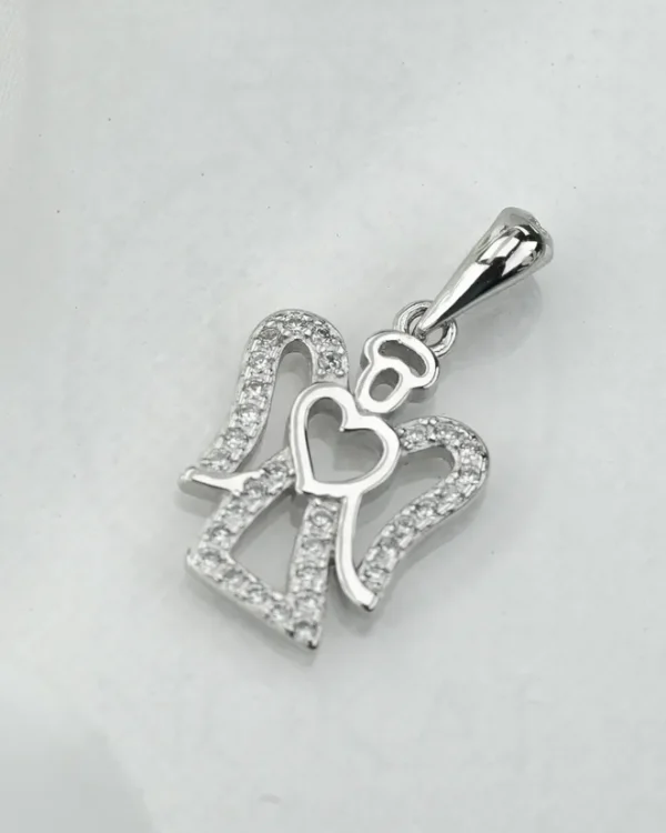 SREBRNI PRIVJESAK S CIRKONIMA - ANĐEO (S260309-154351)