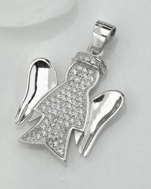 SREBRNI PRIVJESAK S CIRKONIMA - ANĐEO (S260309-155919)