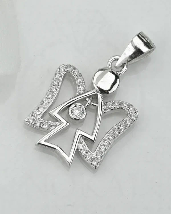 SREBRNI PRIVJESAK S CIRKONIMA - ANĐEO (S260309-160246)