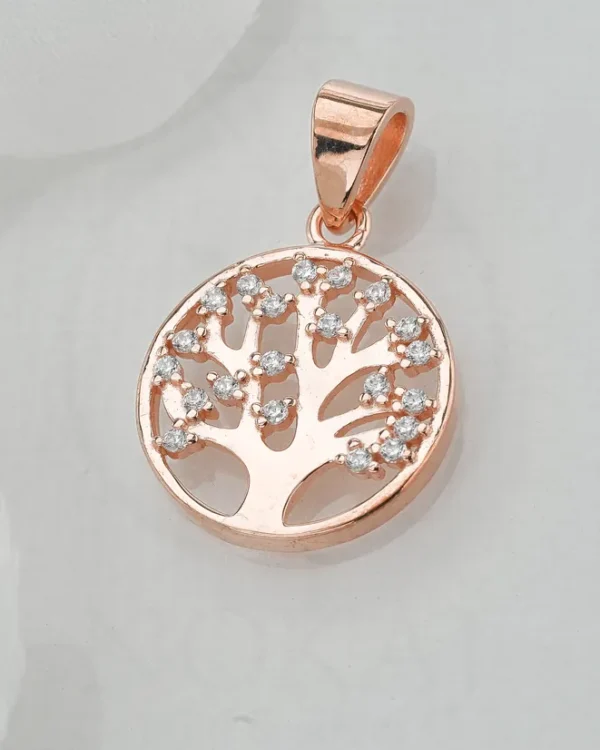 SREBRNI PRIVJESAK S CIRKONIMA - STABLO ŽIVOTA (S260310-184951)