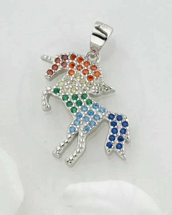 SREBRNI PRIVJESAK S CIRKONOM - JEDNOROG (S260311-141126)