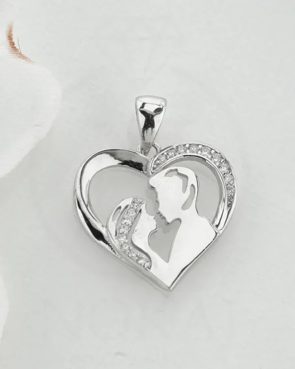 SREBRNI PRIVJESAK S CIRKONIMA - SRCE (S260311-150114)