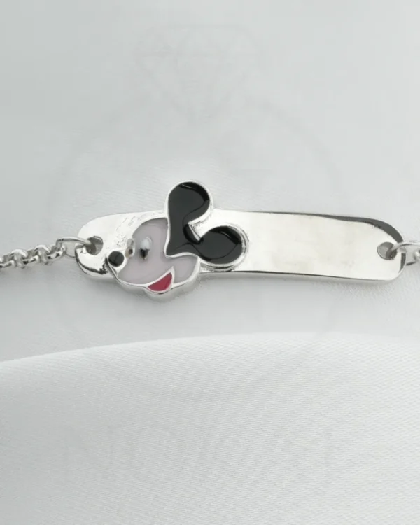 SREBRNA DJEČJA NARUKVICA - STILIZIRANI MOTIV (S260312-162013)