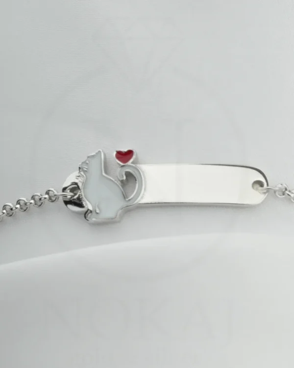 SREBRNA DJEČJA NARUKVICA - MAČKA (S260312-163353)