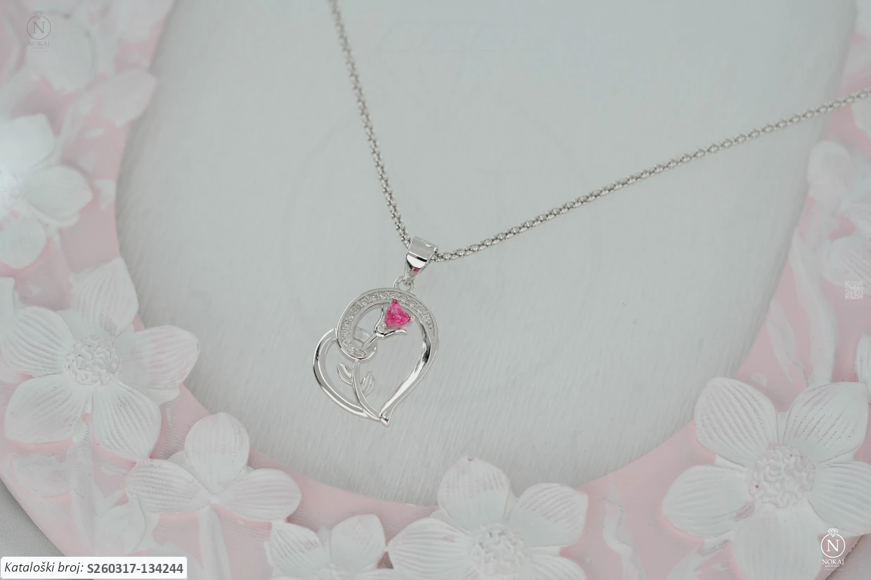 SREBRNA OGRLICA S CIRKONIMA - SRCE (S260317-134244)